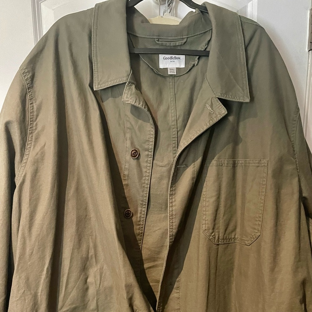 Men’s big and tall military style jacket